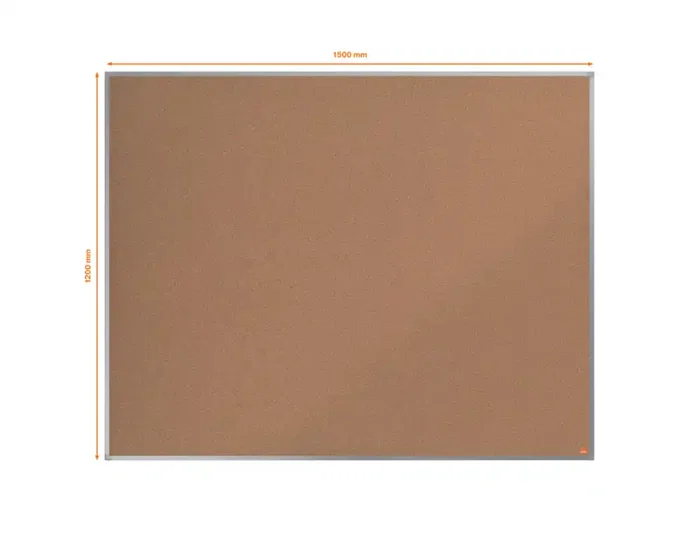 Tablero Corcho Nobo Essence Marco Aluminio 150X120 Cm