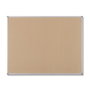 Nobo Tablero de anuncios Essence de corcho con marco de aluminio 150x120 cm