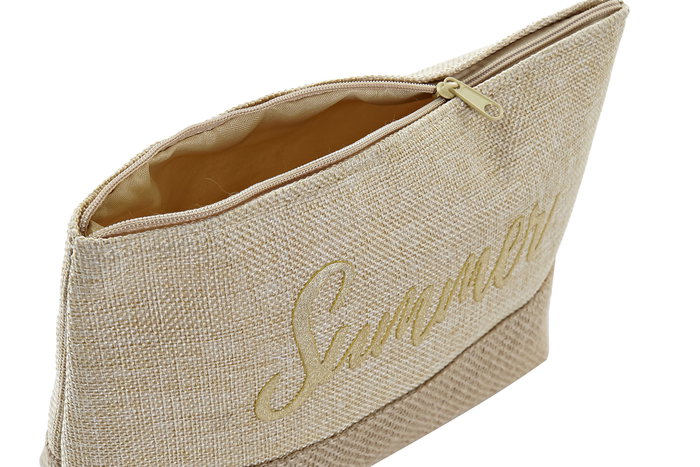 DKD Home Decor Bolso Mediterraneo Azul Beige 14 x 42 x 52 cm Set de 2 (6 Unidades)