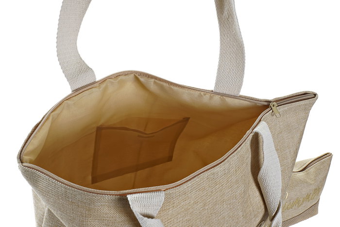 DKD Home Decor Bolso Mediterraneo Azul Beige 14 x 42 x 52 cm Set de 2 (6 Unidades)