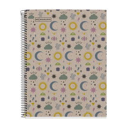 Bloc Miquelrius Eco Design Notebook 1 Micro.Tapa Dura A4 80H 80G Cuadric.5X5 Ecomystic (Set de 5)