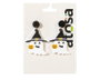 Pendientes de Fantasma para Halloween, Blanco y Negro, Accesorio de Disfraz para Fiesta Infantil y Adulto - Detalle Festivo y Simpático