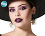 Pendientes de Fantasma para Halloween, Blanco y Negro, Accesorio de Disfraz para Fiesta Infantil y Adulto - Detalle Festivo y Simpático
