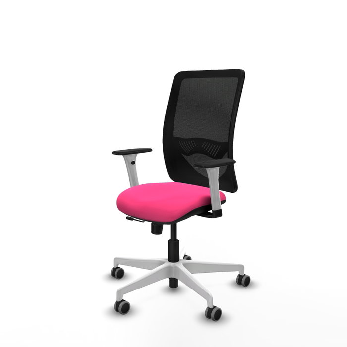 PIQUERAS Y CRESPO Silla de oficina Zulema Rosa con Malla Negra PIQUERAS Y CRESPO Silla de oficina Zulema Rosa con Malla Negra
