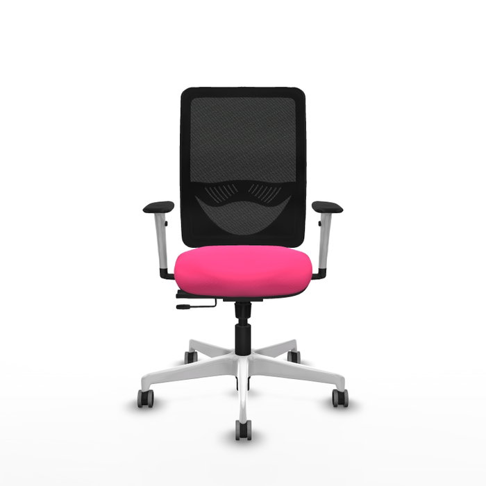 PIQUERAS Y CRESPO Silla de oficina Zulema Rosa con Malla Negra PIQUERAS Y CRESPO Silla de oficina Zulema Rosa con Malla Negra