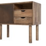 Mueble Auxiliar Marrón Madera-Cristal 80 X 38 X 70 cm