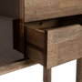 Mueble Auxiliar Marrón Madera-Cristal 80 X 38 X 70 cm