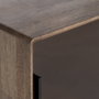 Mueble Auxiliar Marrón Madera-Cristal 80 X 38 X 70 cm