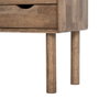 Mueble Auxiliar Marrón Madera-Cristal 80 X 38 X 70 cm