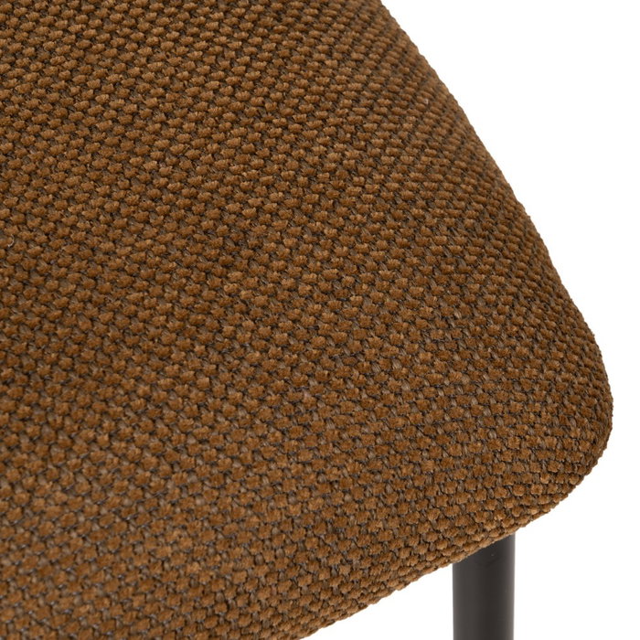 Silla Marrón Tejido-Metal Salón 50 X 54 X 73,50 cm (Set de 4)