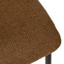 Silla Marrón Tejido-Metal Salón 50 X 54 X 73,50 cm (Set de 4)