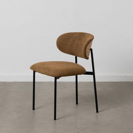 Silla Marrón Tejido-Metal Salón 50 X 54 X 73,50 cm