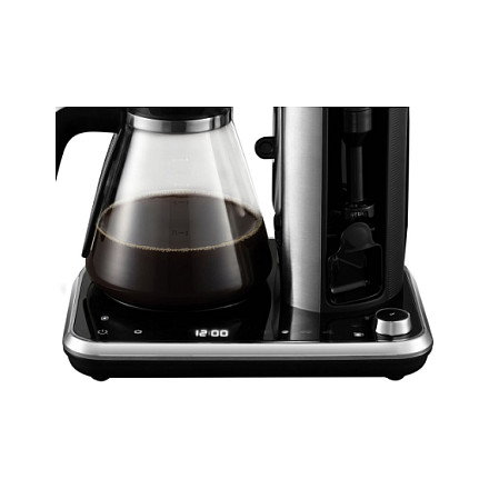 Russell Hobbs Attentiv 26230-56 Cafetera de Filtro Automática, 15 Tazas, Café Molido, Espumador de Leche, Acero Satinado