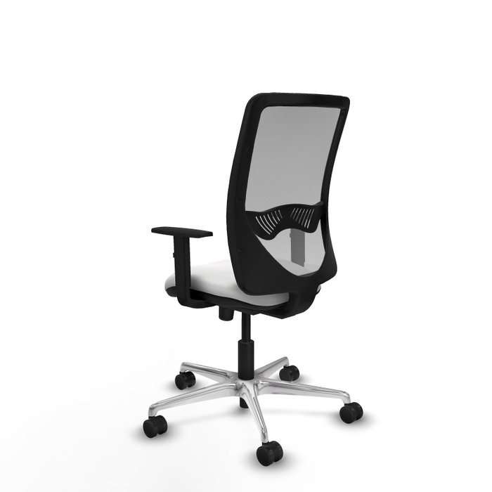 PIQUERAS Y CRESPO Silla de oficina Zulema con mecanismo Sincro, Blanco y Gris PIQUERAS Y CRESPO Silla de oficina Zulema con mecanismo Sincro, Blanco y Gris