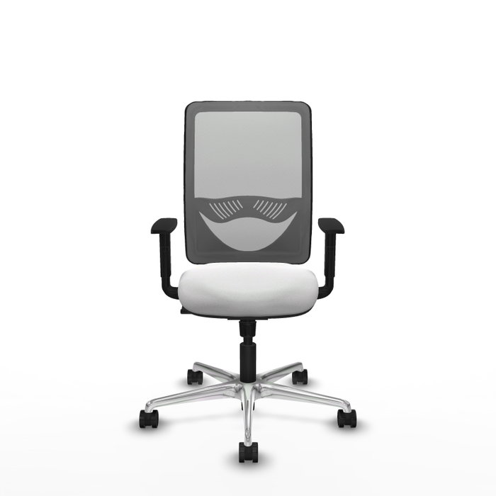 PIQUERAS Y CRESPO Silla de oficina Zulema con mecanismo Sincro, Blanco y Gris PIQUERAS Y CRESPO Silla de oficina Zulema con mecanismo Sincro, Blanco y Gris