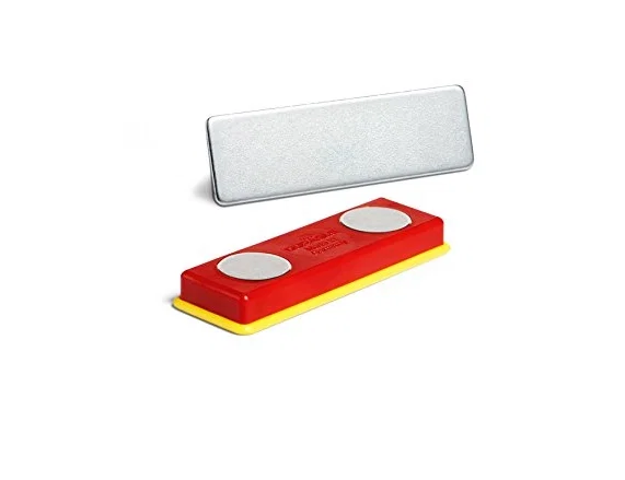 Durable 811619 Placa identificativa con imán 40x75mm transparente