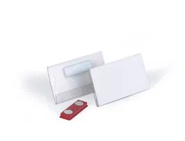 Durable 8116-19 Caja de 25 Identificadores con Imán 40x75mm PVC Transparente Apaisado