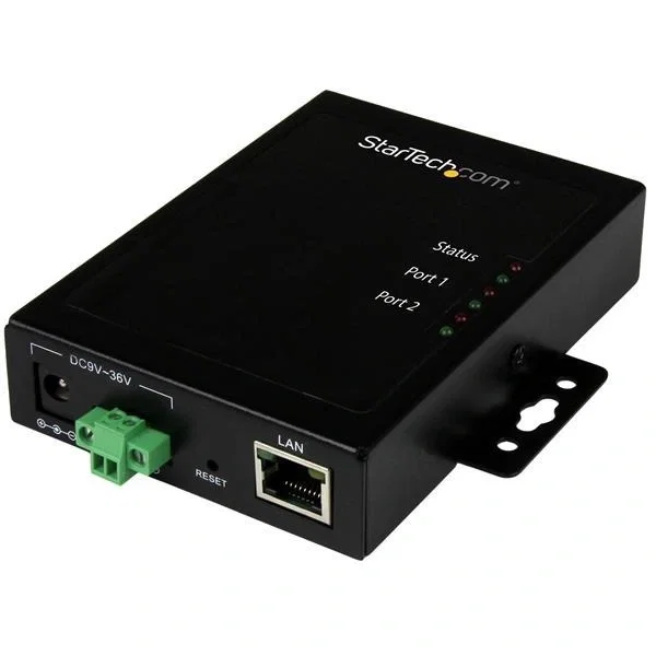 StarTech.com Servidor de Dispositivos Serie a IP de 2 Puertos RS232 - De Metal, 10/100Base-T(X), 100-240V StarTech.com Servidor de Dispositivos Serie a IP de 2 Puertos RS232 - De Metal, 10/100Base-T(X), 100-240V