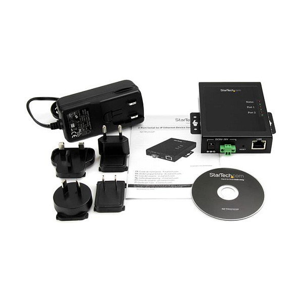 Startech NETRS2322P Servidor de Puerto Serial RS-232 a Ethernet, 2 Puertos