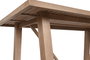 DKD Home Decor Mesa Comedor Terraza y Jardín Roda Marrón Beige Acacia/Poliéster 170 x 90 x 75 cm Set 7 Piezas