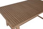 DKD Home Decor Mesa Comedor Terraza y Jardín Roda Marrón Beige Acacia/Poliéster 170 x 90 x 75 cm Set 7 Piezas