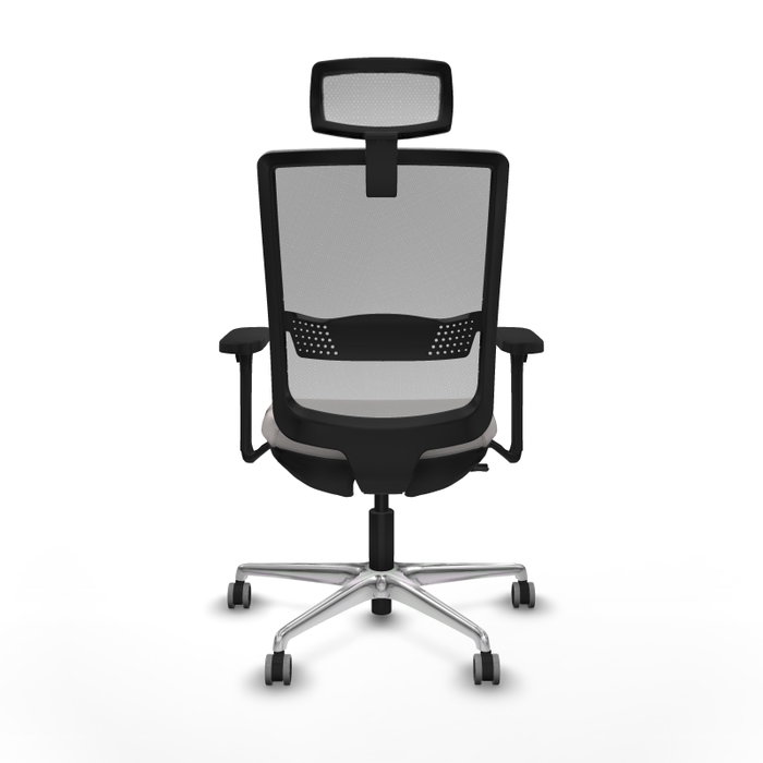 PIQUERAS Y CRESPO Silla de oficina Haches Blanco y Gris