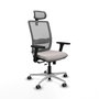 PIQUERAS Y CRESPO Silla de oficina Haches Blanco y Gris