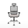 PIQUERAS Y CRESPO Silla de oficina Haches Blanco y Gris