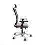 PIQUERAS Y CRESPO Silla de oficina Haches Blanco y Gris