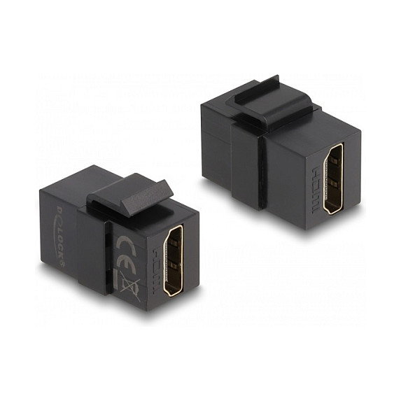 DeLOCK Módulo Keystone HDMI hembra a HDMI hembra, negro