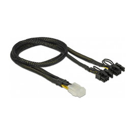 DeLOCK Cable de alimentación PCI Express 6 pin a 2 x 8 pin, 30 cm