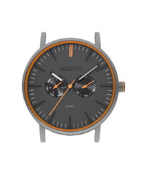 Watxandco WXCA2731 Reloj Unisex Gris con Esfera Negra