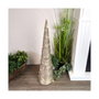 Árbol en forma de cono con 40 leds 80cm dorado