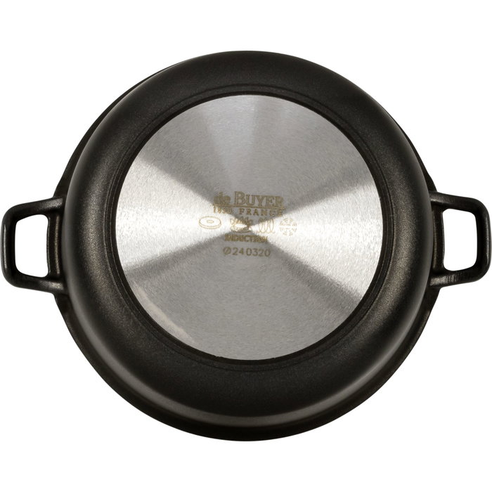 De Buyer Choc Extreme Olla para salsas con tapa de vidrio 24cm induction