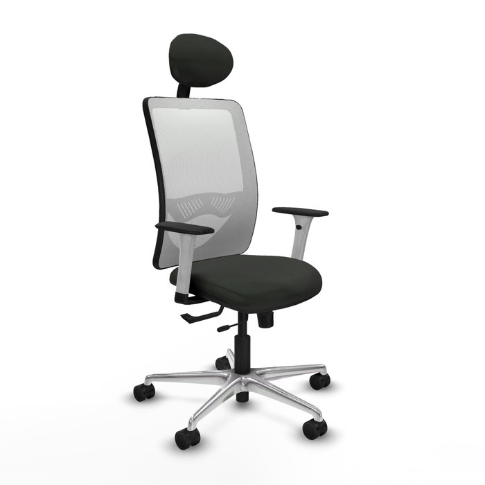 PIQUERAS Y CRESPO Silla de oficina Zulema con mecanismo Sincro/Traslack, Negro y Blanco PIQUERAS Y CRESPO Silla de oficina Zulema con mecanismo Sincro/Traslack, Negro y Blanco