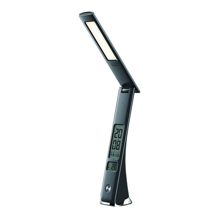 Avide Lámpara de Mesa LED Business Claude con Calendario, Negro