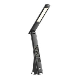Avide Lámpara de Mesa LED Business Claude con Calendario, Negro