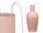 Giftdecor Jarrón Acero Doble Asa Arena Pastel 24x45x18cm (Set de 4)