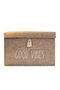 Aberto Design KALS-03495 Cesta de Fieltro Crema 35x23x23 cm 100% Fieltro Versátil y Elegante Almacenamiento