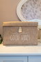 Aberto Design KALS-03495 Cesta de Fieltro Crema 35x23x23 cm 100% Fieltro Versátil y Elegante Almacenamiento