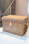 Aberto Design KALS-03495 Cesta de Fieltro Crema 35x23x23 cm 100% Fieltro Versátil y Elegante Almacenamiento