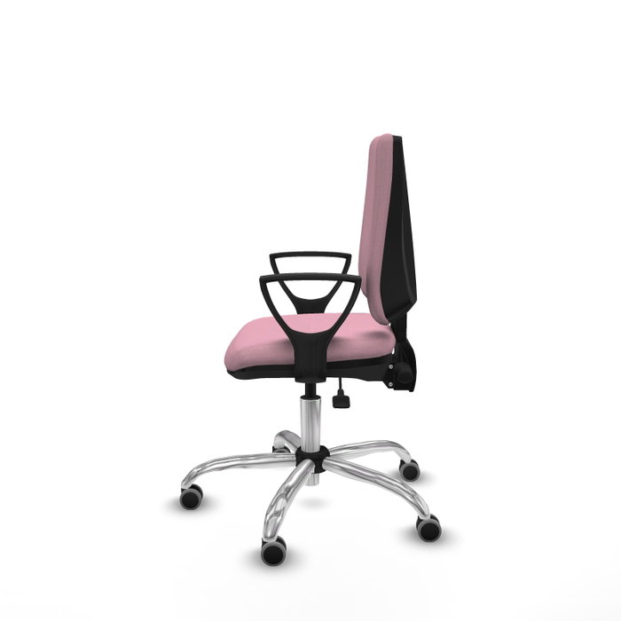 PIQUERAS Y CRESPO Silla de oficina Elche Rosa con mecanismo Asincro