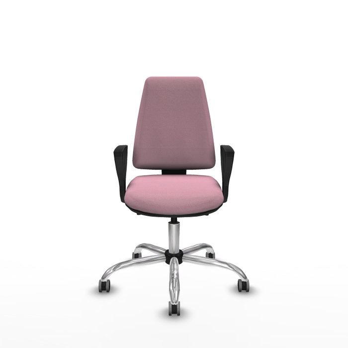 PIQUERAS Y CRESPO Silla de oficina Elche Rosa con mecanismo Asincro