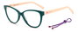 M Missoni MMI-0075-IWBF315 Gafas de Vista Verde para Mujer