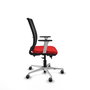 PIQUERAS Y CRESPO Silla de oficina Haches con mecanismo Sincro/Traslack, Rojo y Negro