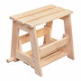 Astigarraga Escalera taburete de madera de 2 peldaños