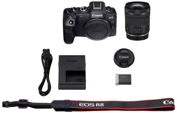 Canon EOS R8 con objetivo RF24-105 F4-7.1 IS STM