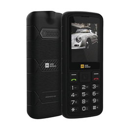AGM M9 - Teléfono móvil rugged barra 4G LTE dual SIM, pantalla 2.4", resistencia IP68 IP69K MIL-STD-810H, 128 GB, batería 1000 mAh, negro