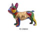 DKD Home Decor Figura de Perro Multicolor en Resina