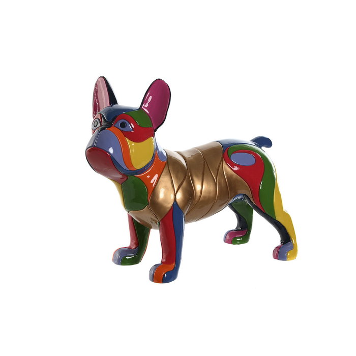 DKD Home Decor Figura de Perro Multicolor en Resina